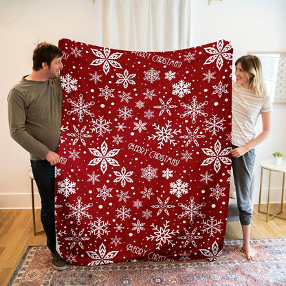 FestiveSnuggle - Luxe Couverture en Fleece de Noël pour les Fêtes