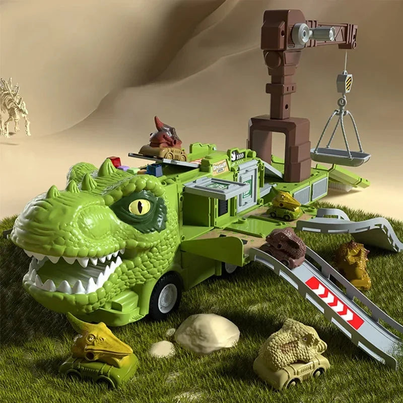 DinoRoar Truck - Véhicule aventure dinosaurien pliable