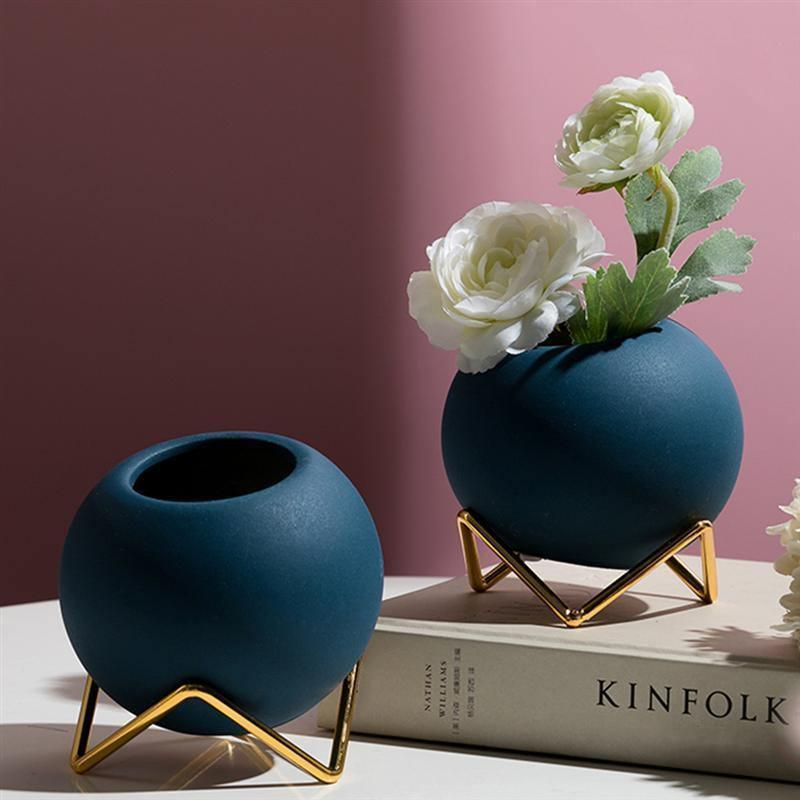 Floroux ceramic plant pot with stand | Colorful flower pots | Modern plant containers for home and office