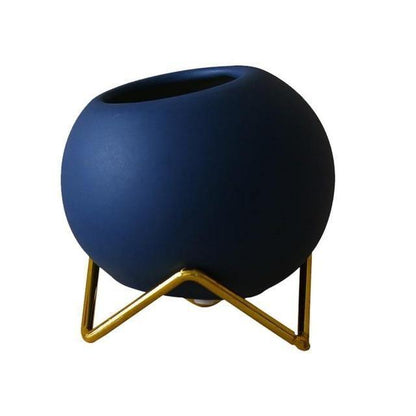 Floroux ceramic plant pot with stand | Colorful flower pots | Modern plant containers for home and office