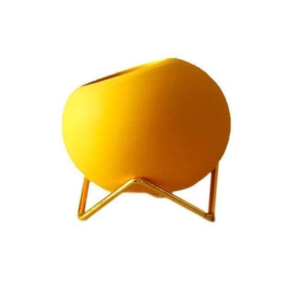 Floroux ceramic plant pot with stand | Colorful flower pots | Modern plant containers for home and office