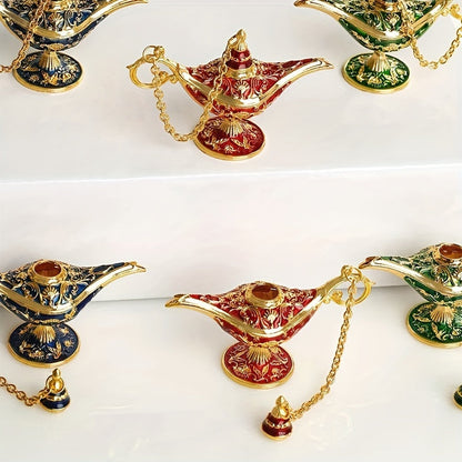 AladdinWish Lampe – Vintage Éclairage à Huile Métallique