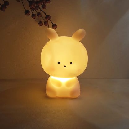 BunnyGlow – Grande Lampe de Table LED avec Batterie & Style Animé