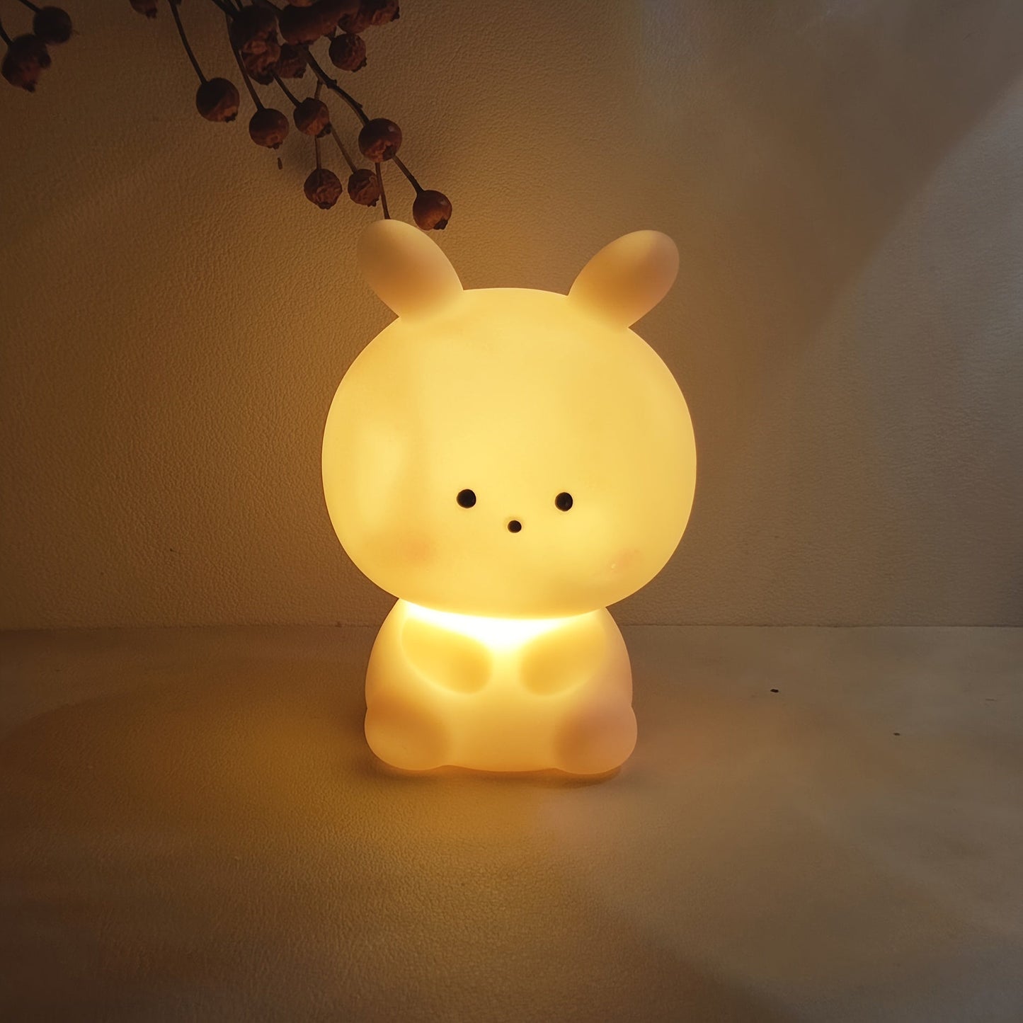 BunnyGlow – Grande Lampe de Table LED avec Batterie & Style Anime