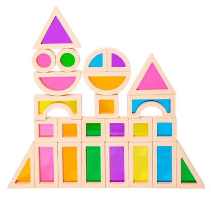 CreativeBlocks – Blocs de jeu en bois colorés pour enfants