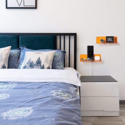 Étagère murale flottante en acrylique néon