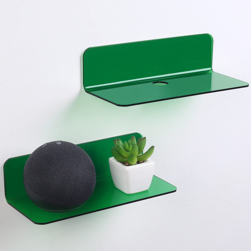 Étagère murale flottante en acrylique néon