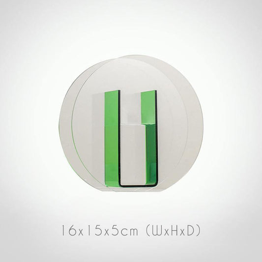 Colored acrylic vase Floroux with geometric design | Elegant flower vase | Modern and timeless