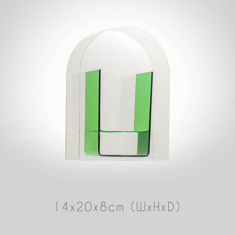 Colored acrylic vase Floroux with geometric design | Elegant flower vase | Modern and timeless