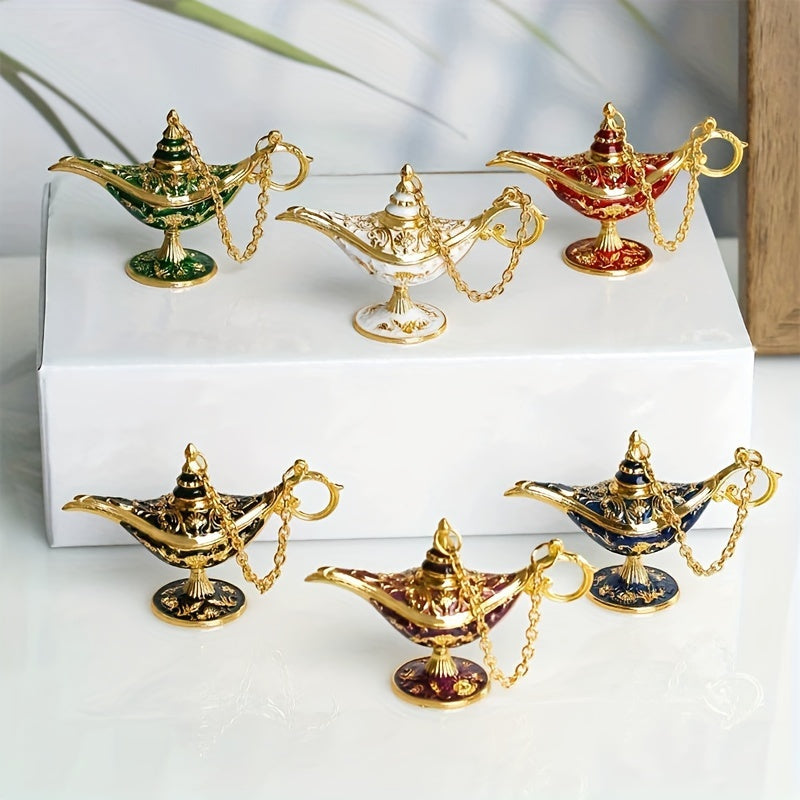 AladdinWish Lamp – Vintage Éclairage à Huile en Métal