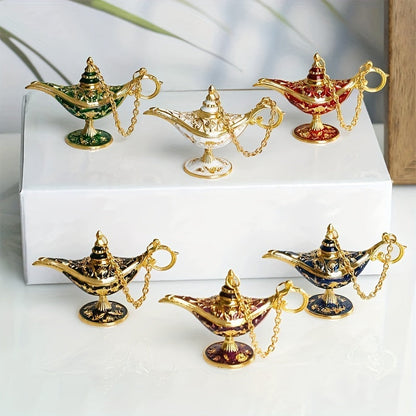 AladdinWish Lamp – Vintage Éclairage à Huile en Métal