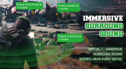 EKSA E1000 Casque Gaming Filaire avec Micro - TWS Réduction de Bruit HiFi Stéréo Surround 7.1 Casque Dynamique