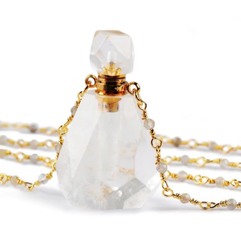 Collier Élégant avec Flacon de Parfum en Cristal - Iris