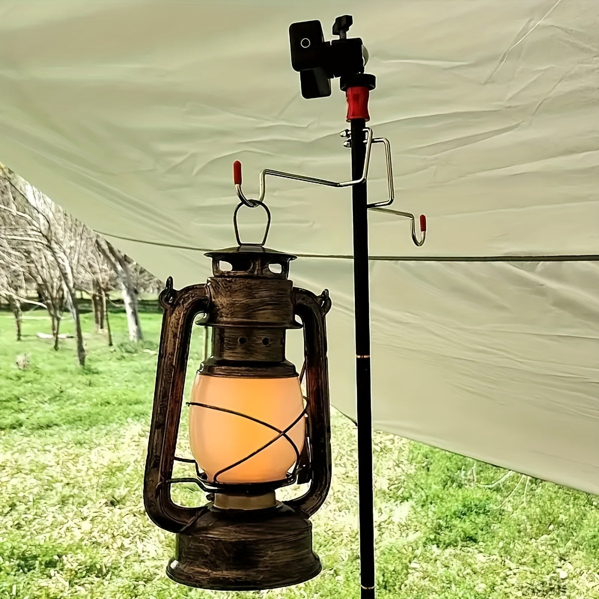 RetroGlow Lantern – Lampe LED Vintage avec effet de flamme