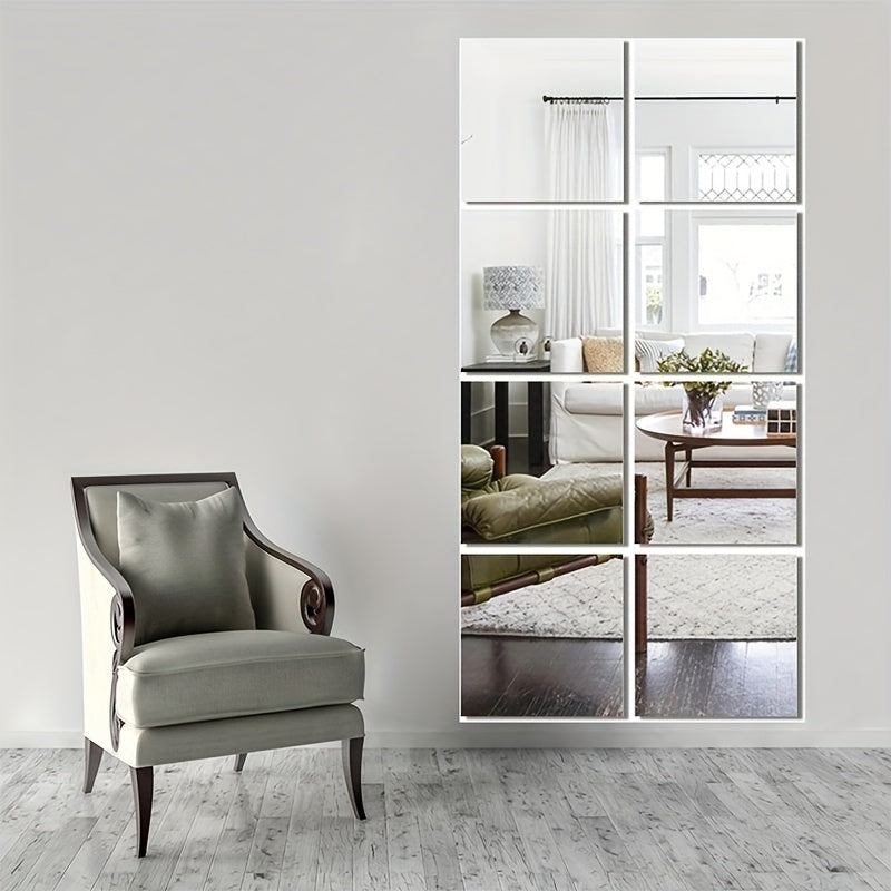 EleganceMirror – Luxe 3D Tuiles Miroir en Acrylique Set