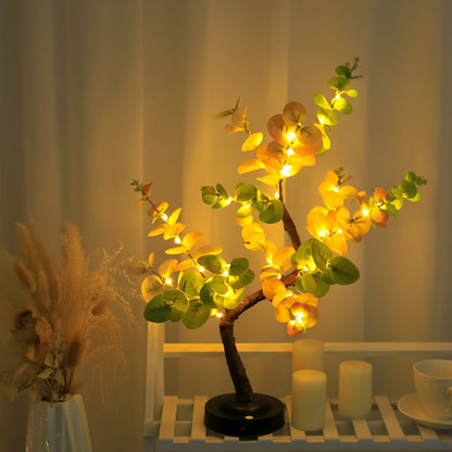 EucalyptusGlow Tree - Lampe Bonsai LED avec Alimentation Rechargeable