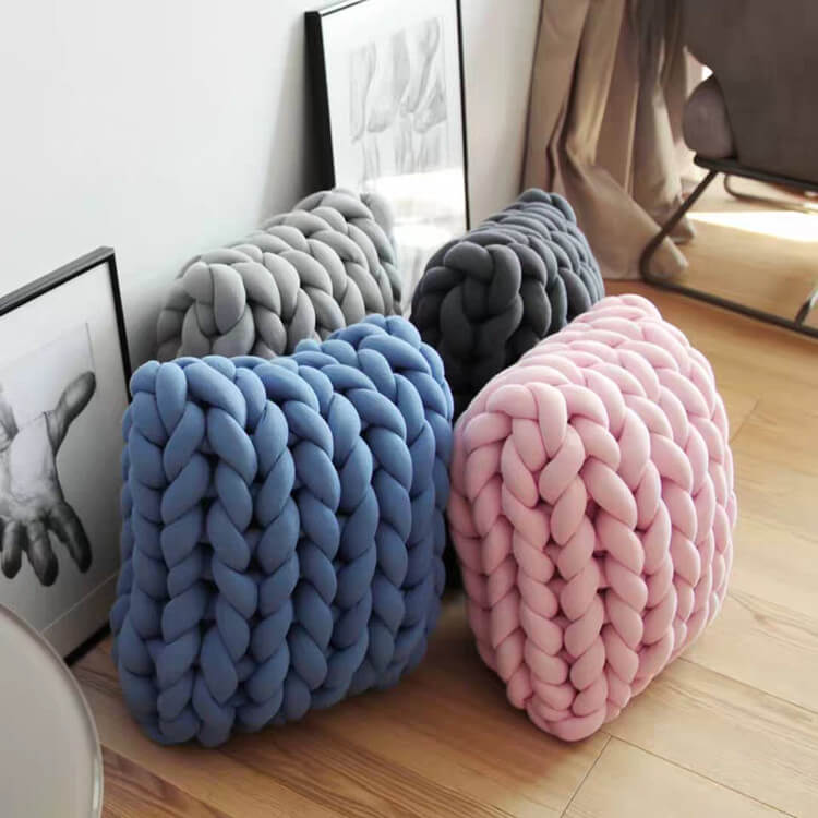 Coussin Tricot Épais