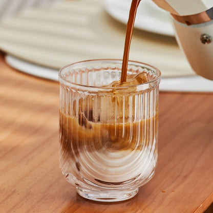 Tasse à café en verre Ice Latte américaine