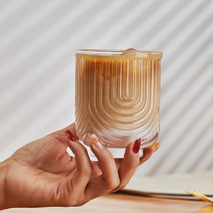 Tasse à café en verre Ice Latte américaine