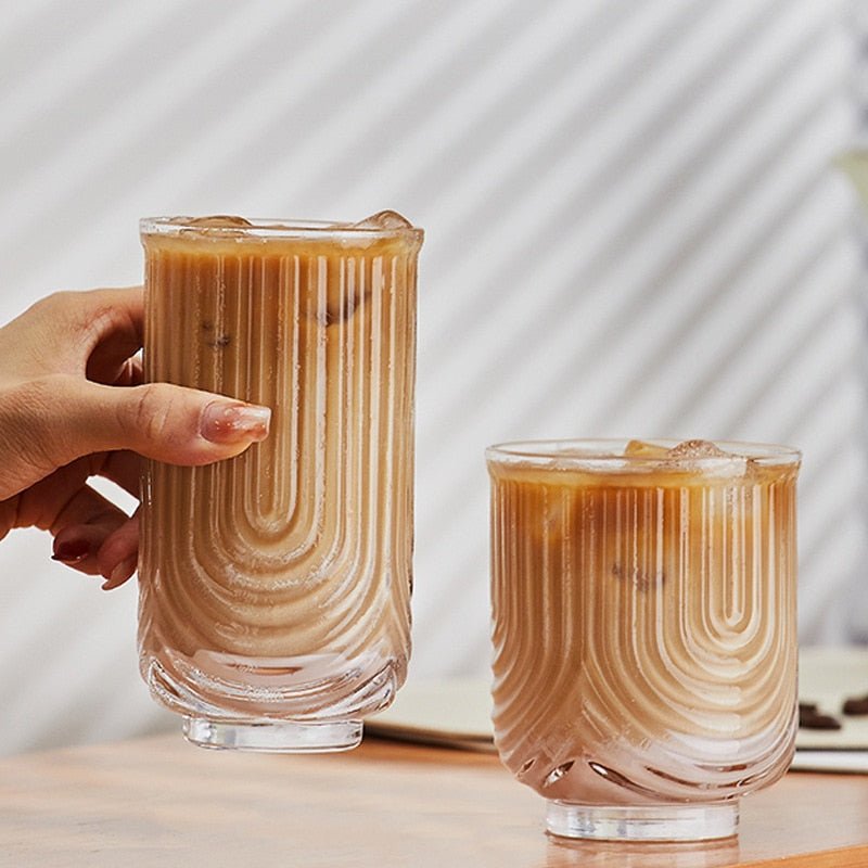 Tasse à café en verre Ice Latte américaine