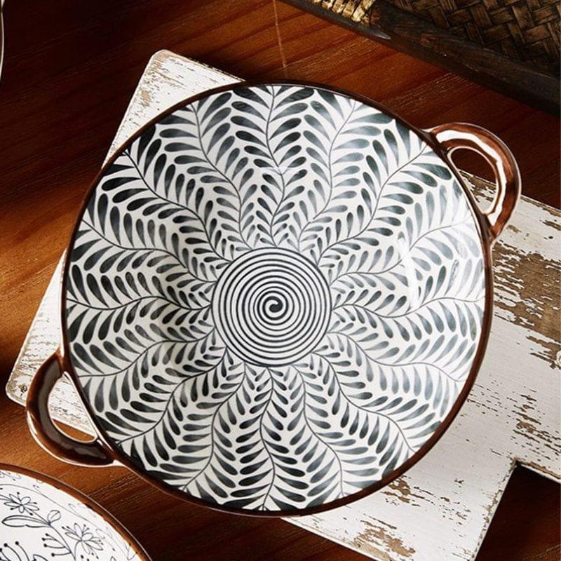 Floroux Decorative Bowl Elegance in Ceramic | Modern Design | Versatile & Elegant