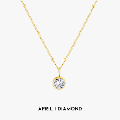 Aurora Pierre de Naissance Collier - Une Envoûtante Connexion