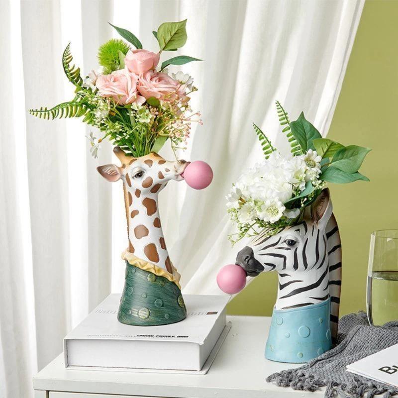 Floroux Decorative Animal Vase | Creative Flower Vase with Character