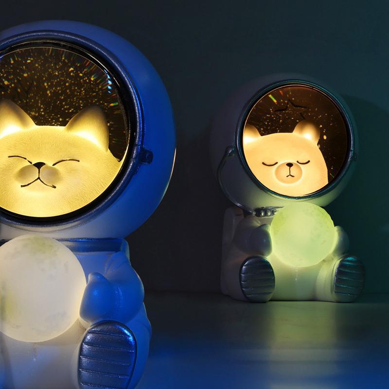 Lampe pour animaux de compagnie astronaute
