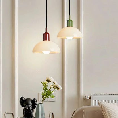LumièreÉlégante - Lampe Suspendue en Verre Coloré