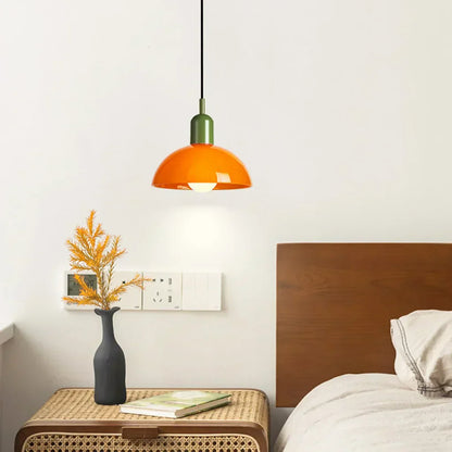 LumièreÉlégante - Lampe Suspendue en Verre Coloré