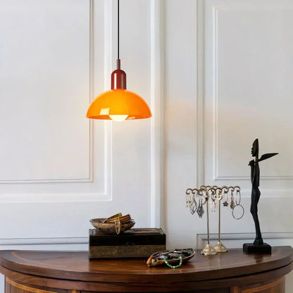 LumièreÉlégante - Lampe Suspendue en Verre Coloré