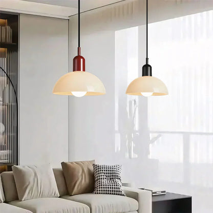 LumièreÉlégante - Lampe Suspendue en Verre Coloré