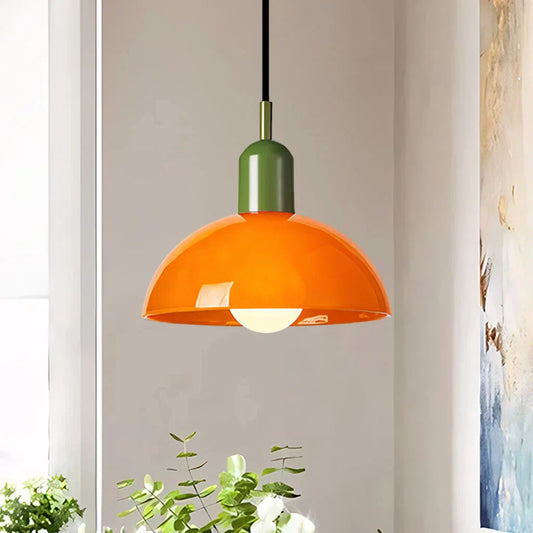 LumièreÉlégante - Lampe Suspendue en Verre Coloré