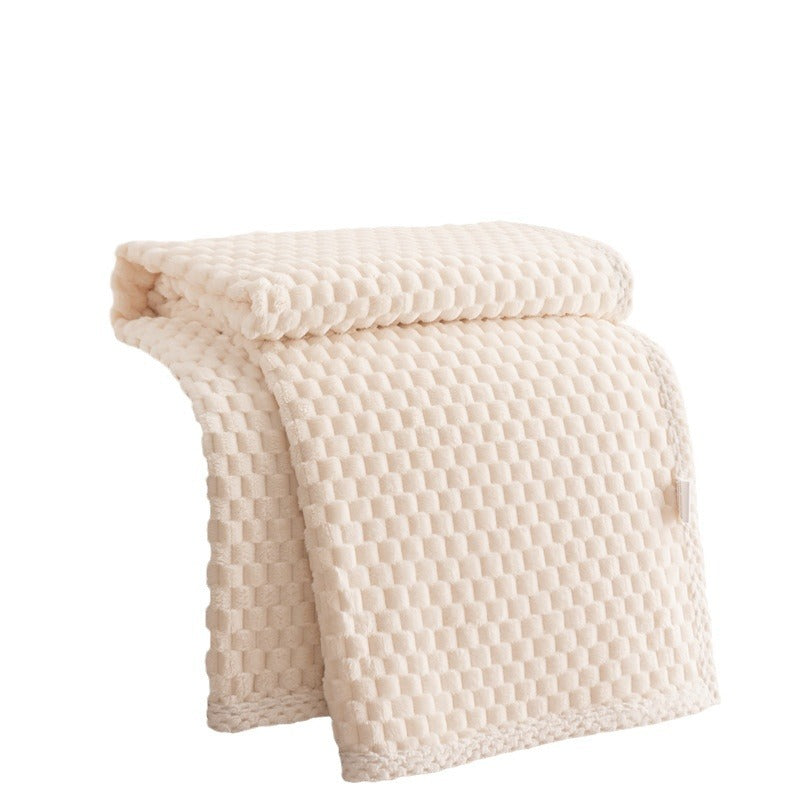 Floroux - Couverture multifonctionnelle en motif rayé 3D