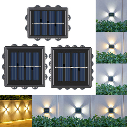 Floroux - Lampe murale solaire LED étanche pour espaces extérieurs