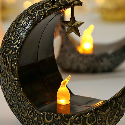 Floroux - Charmante bougie arabe lampe lune