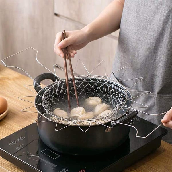 Panier à frire multifonctionnel pliable Multiserve
