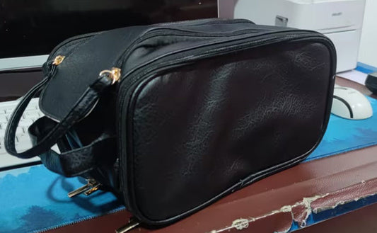 Baglia Cosmétique - Trousse de Maquillage Design à 3 Couches avec Fermeture Éclair Double et Grande Capacité
