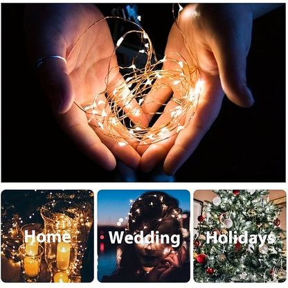 TwinkleWire - Guirlande lumineuse LED USB en fil de cuivre