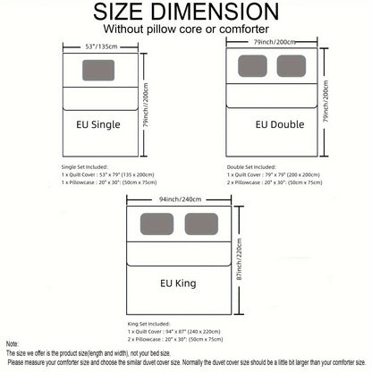 Ensemble de housse de couette artistique ultra-douce pour un style de chambre à coucher vivant