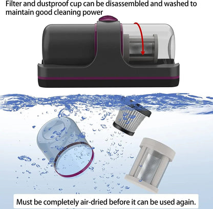 Aspirateur à matelas UV-C rechargeable