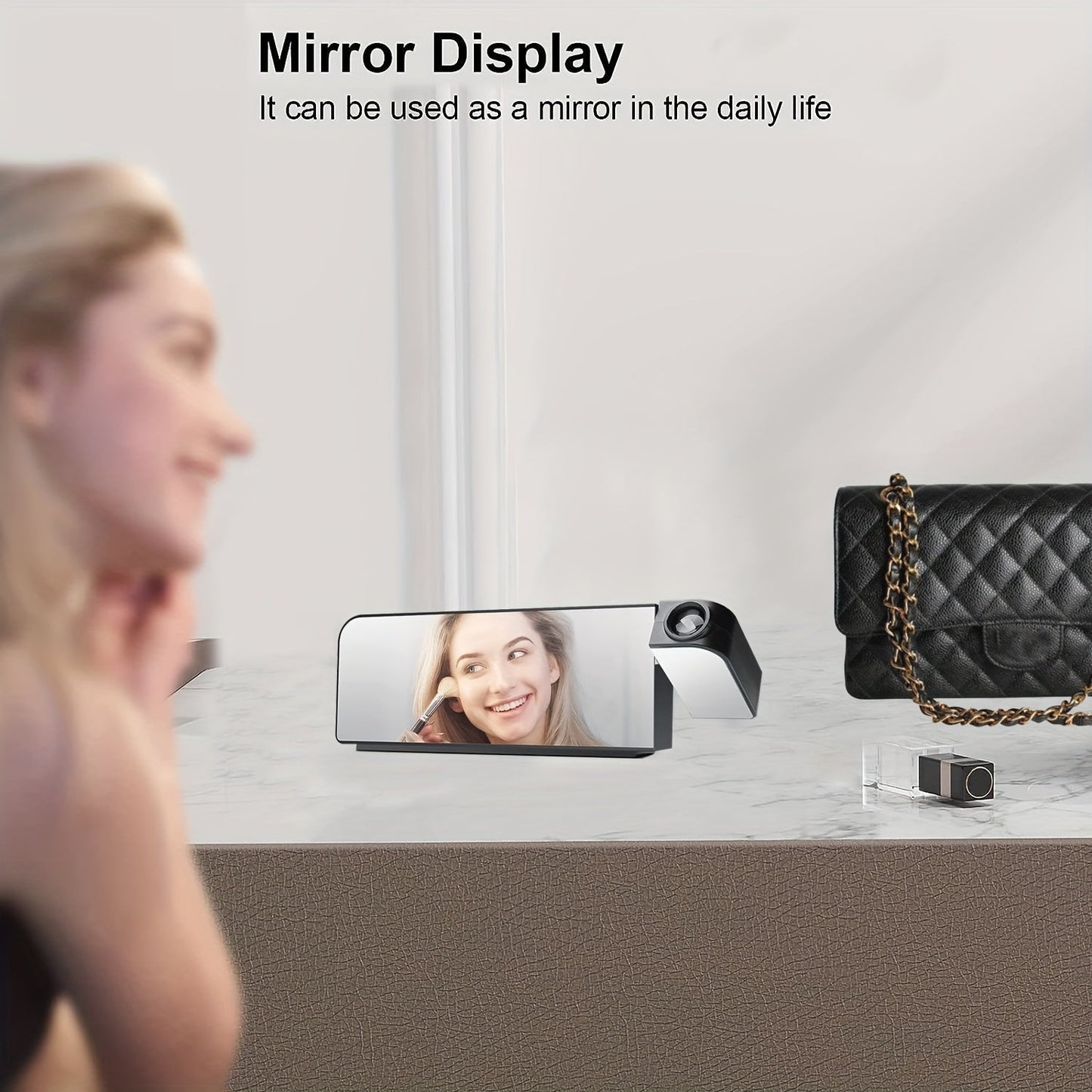 ProjectTime – Réveil LED numérique élégant avec miroir