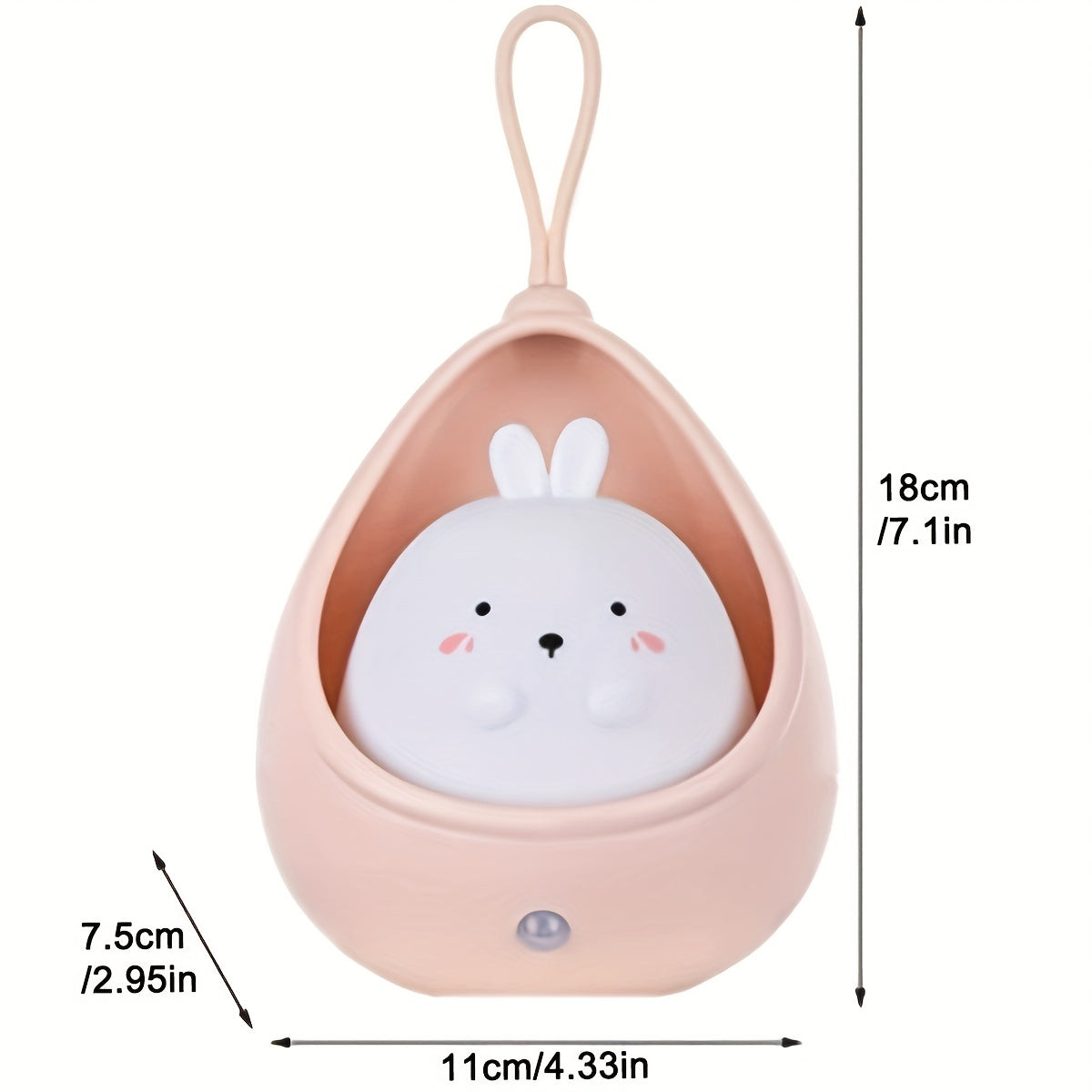 BunnyGlow - Lampe de nuit pour animaux rechargeable avec capteur