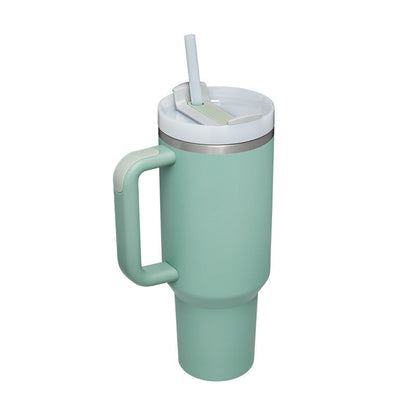 Tasse isolante avec anse et paille | 1200 ML