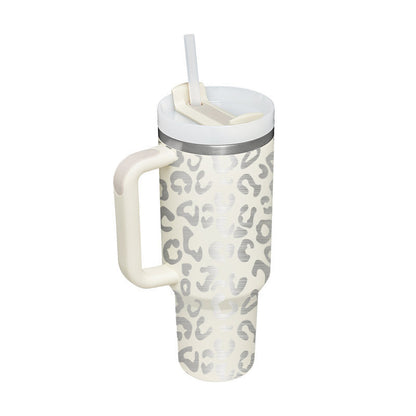 Tasse isolante avec anse et paille | 1200 ML