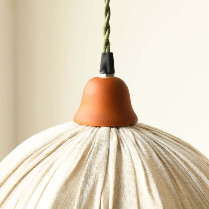 EcoChic Pendentif - Élégante Suspension en Tissu Scandinave