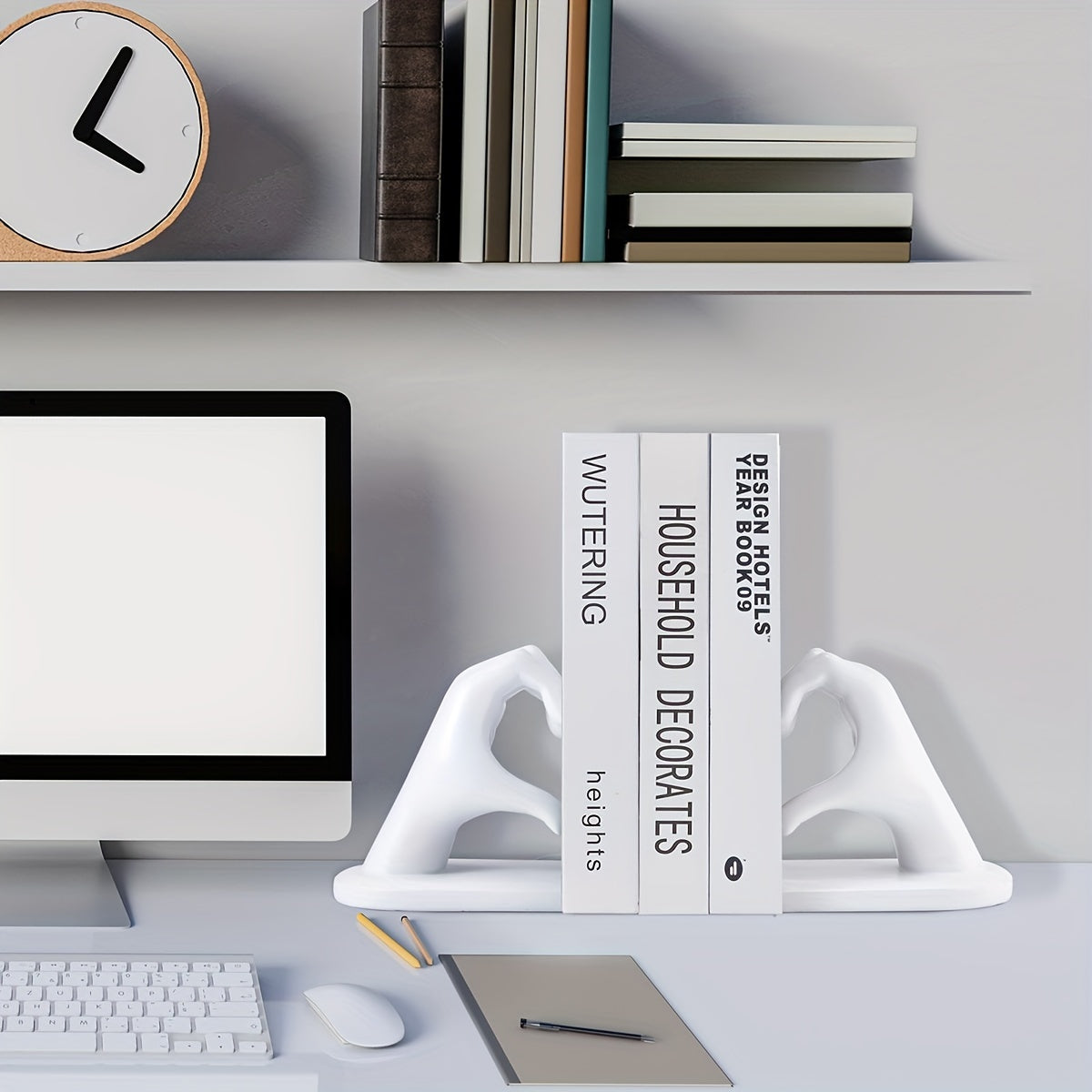 Chic Heart Support - Support de livre moderne en or