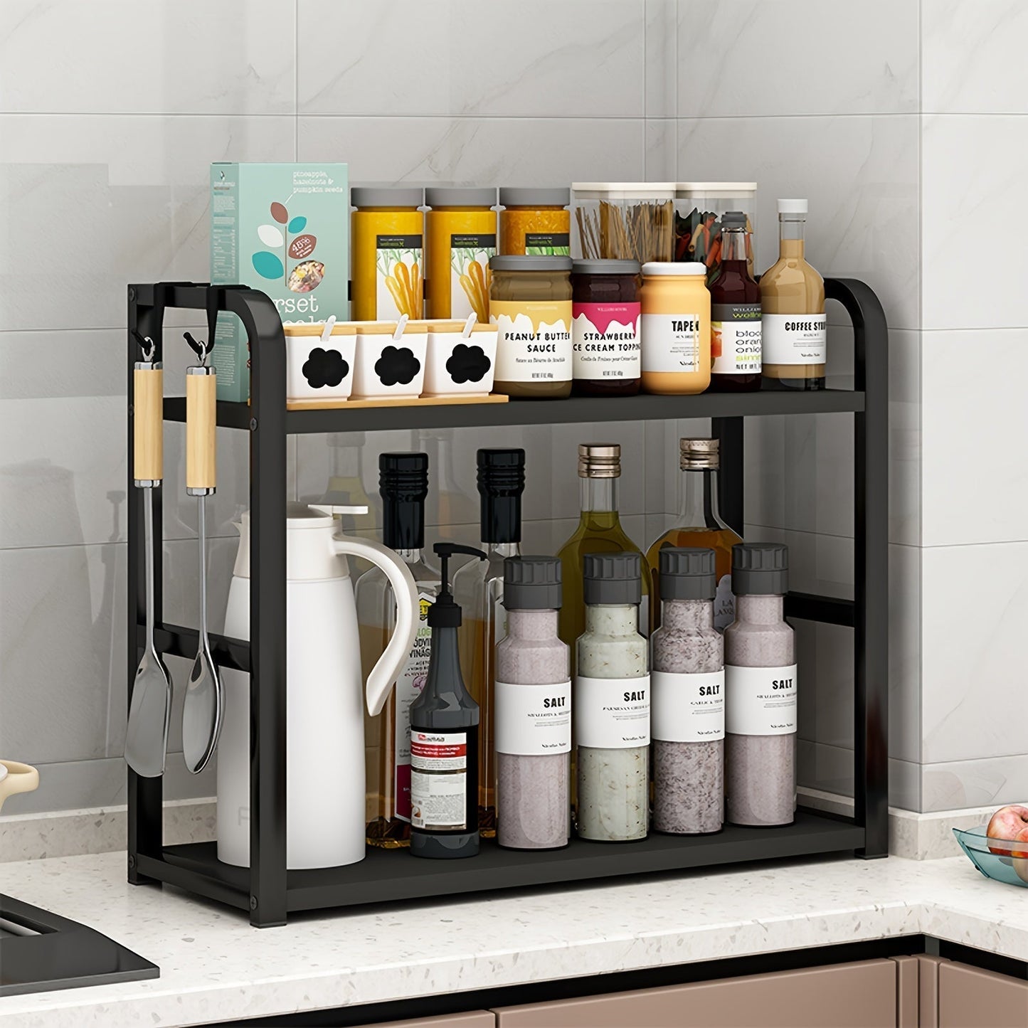 Étagère de cuisine – Spicify – acier inoxydable – organisateur de comptoir