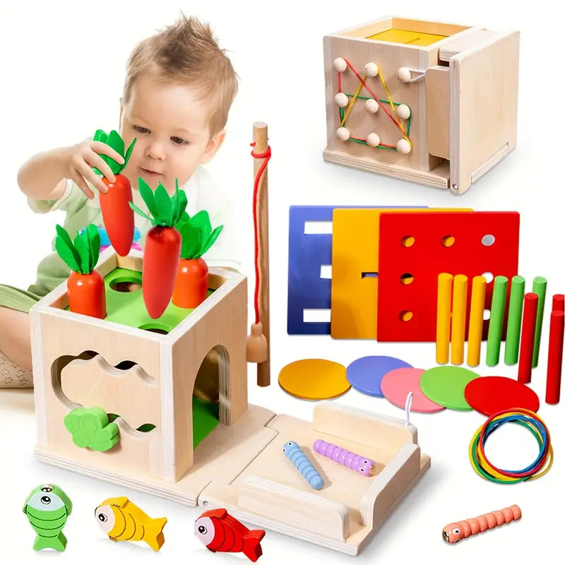 Ensemble de jeu Montessori créatif 8 en 1 - Pour bébés aventuriers