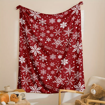 FestiveSnuggle - Luxe Couverture en Fleece de Noël pour les Fêtes